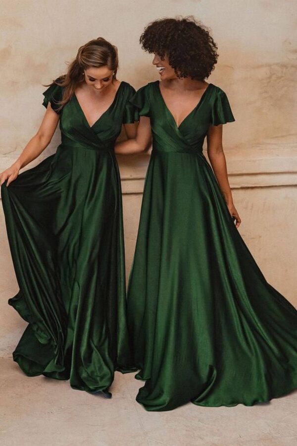 Auckland Emerald Green Bridesmaid Dress by Tania Olsen Emerald Green Bridesmaid Dresses with sleeves by Tania Olsen