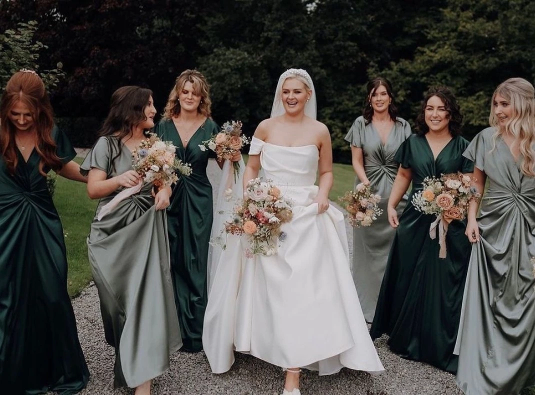 princess polly baby blue dress Cecelia Forest Green Velvet Bridesmaid Dress