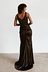 Satin Black Bridesmaid Dress