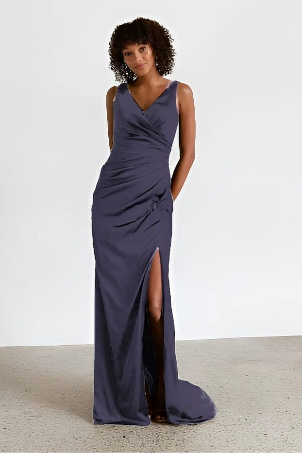 Birch Marine Blue Bridesmaid Dress by Tania Olsen Dark Blue Bridesmaid Dresses