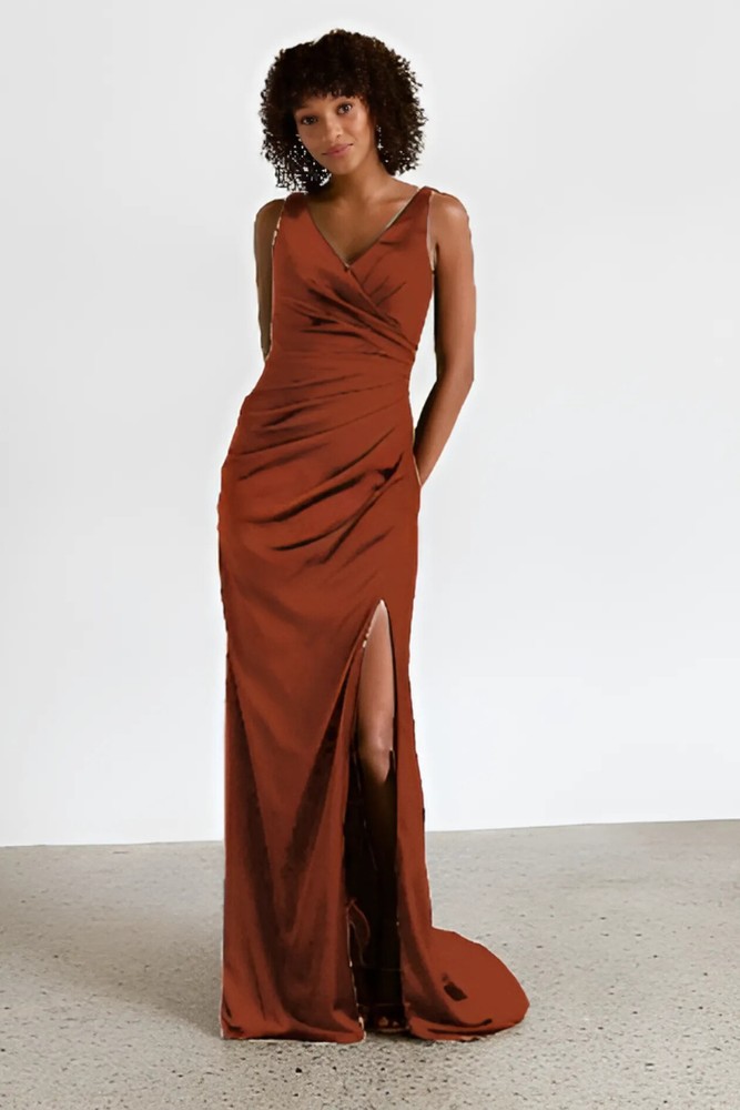 Burnt Orange Bridesmaid Dresses by Tania Olsen Australia