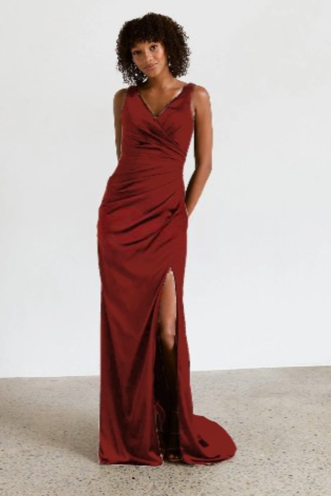Birch Wine Bridesmaid Dress by Tania Olsen Wine Bridesmaid Dresses