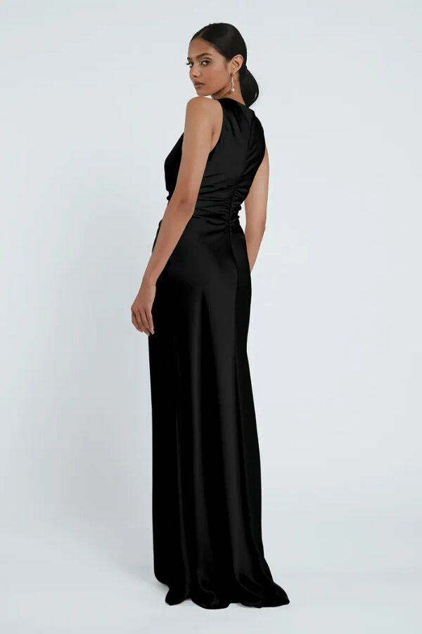 Grant Black Bridesmaid Dress by Jenny Yoo Australia Back Halter Black Bridesmaid Dresses by Jenny Yoo