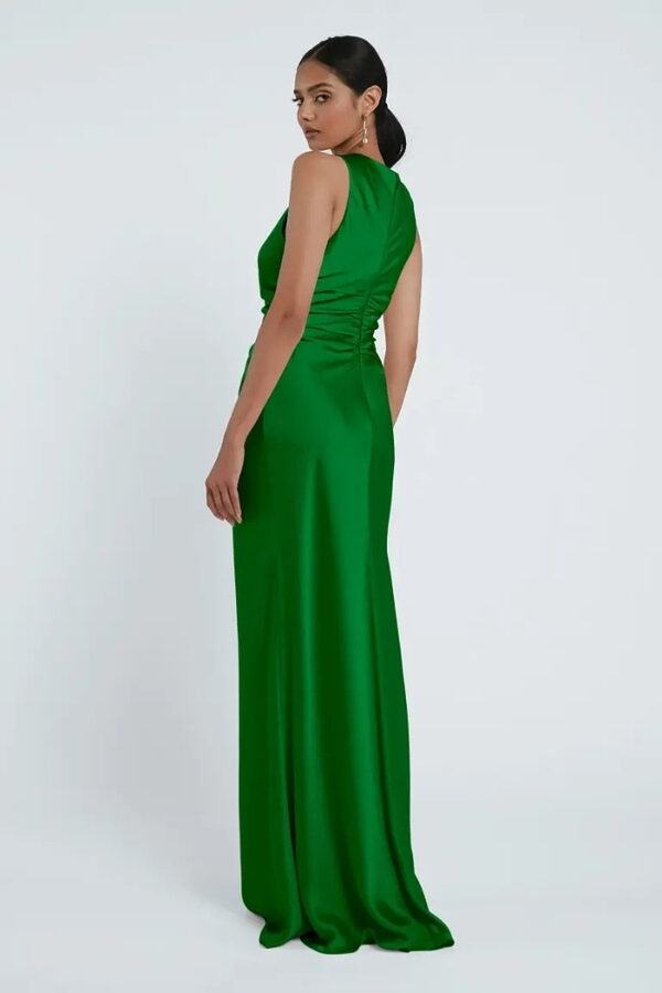Grant Bright Green Bridesmaid Dress by Jenny Yoo Australia Back Halter Kelly Green Bridesmaid Dresses by Jenny Yoo Australia