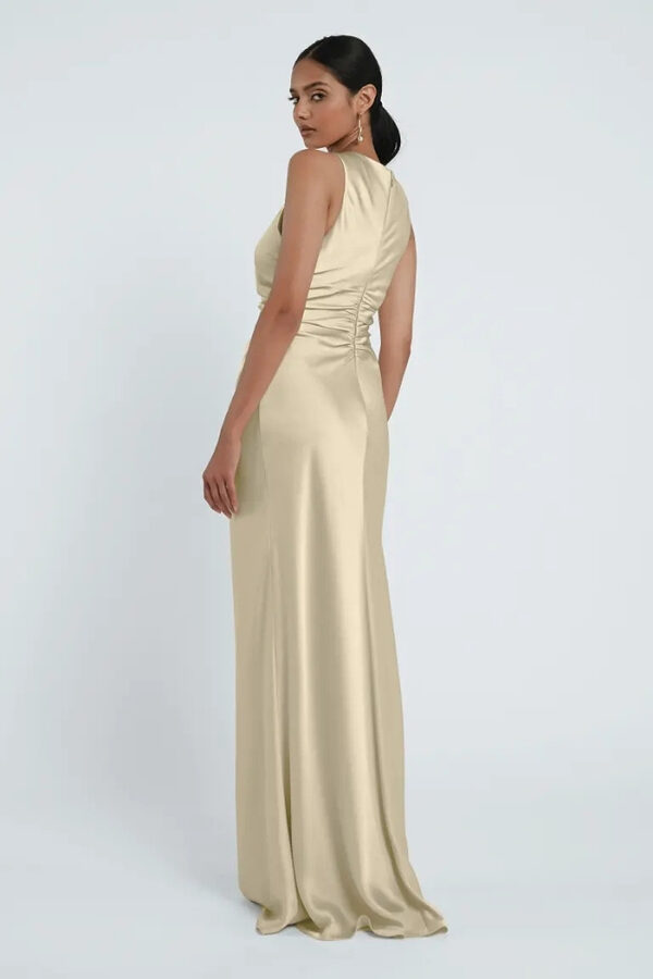 Grant Buttercup Yellow Bridesmaid Dress by Jenny Yoo Australia (3) Halter Pastel Yellow Bridesmaid Dresses by Jenny Yoo