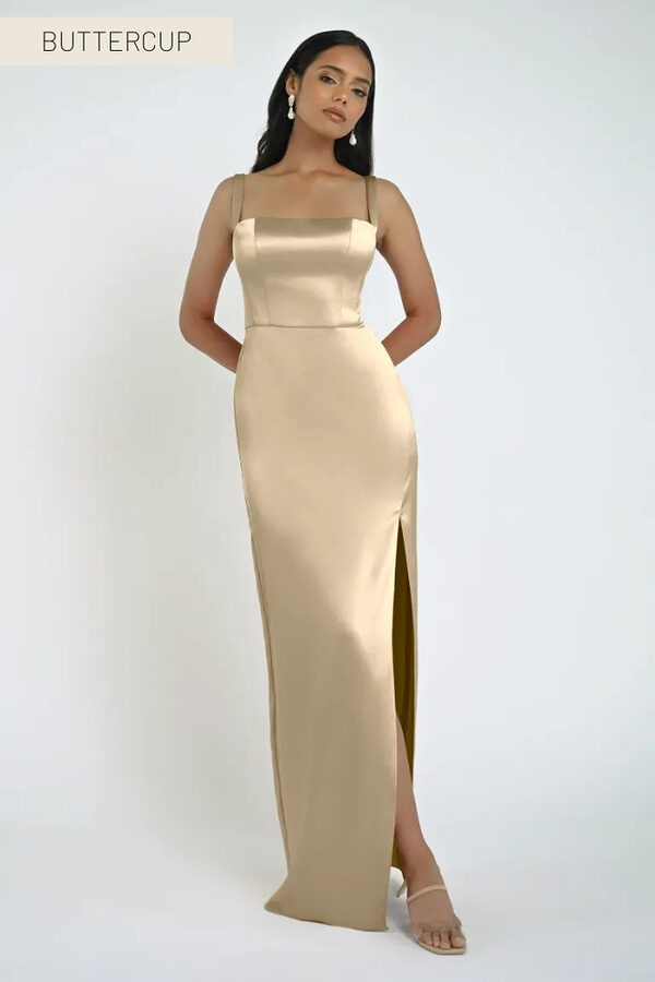 Lowe Buttercup Yellow Bridesmaid Dress by Jenny Yoo Australia Buttercup Satin Bridesmaid Dresses by Jenny Yoo