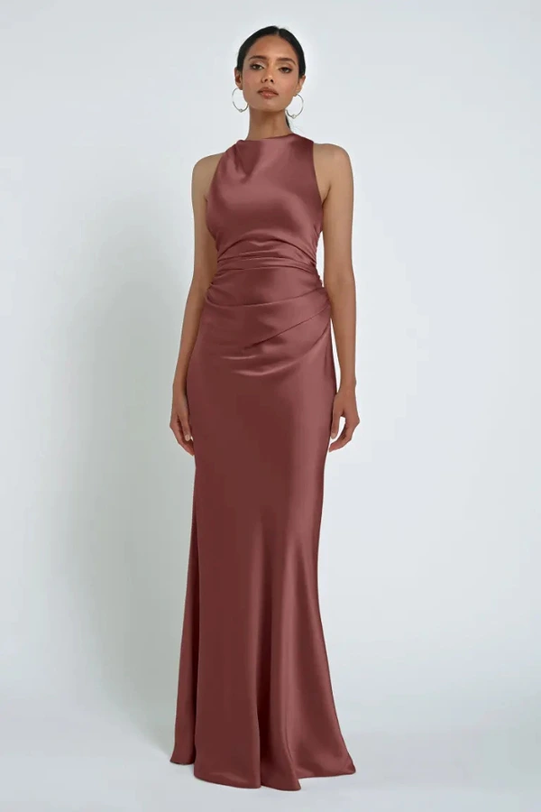Grant Rose Pink Satin Bridesmaid Dress | Jenny Yoo