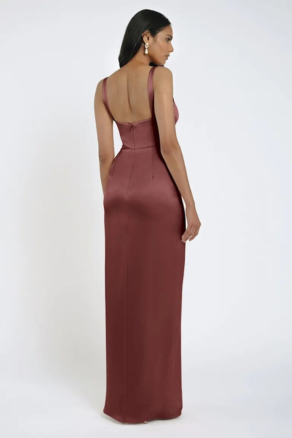 Lowe Cinnamon Rose Bridesmaid Dress by Jenny Yoo Australia Back Cinnamon Rose Satin Bridesmaid Dresses by Jenny Yoo