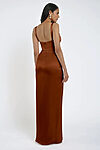 Copper Satin Bridesmaid Dresses by Jenny Yoo