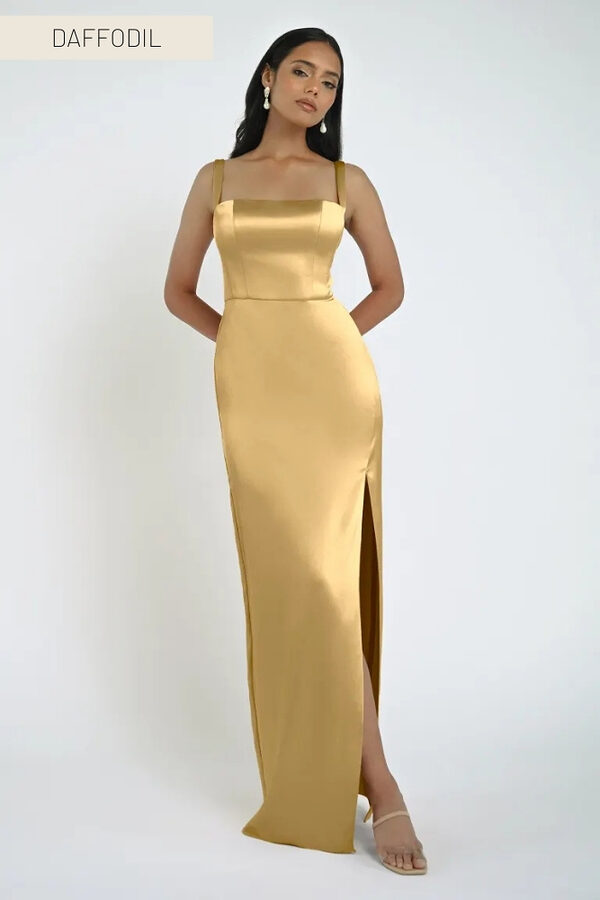 Lowe Daffodil Yellow Bridesmaid Dress by Jenny Yoo Australia (2) Daffodil Satin Bridesmaid Dresses by Jenny Yoo