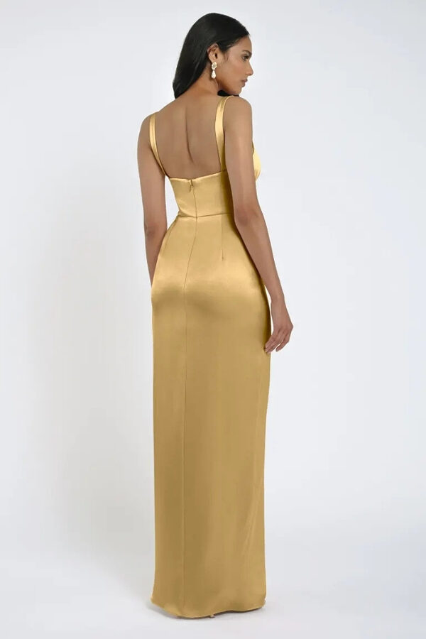 Lowe Daffodil Yellow Bridesmaid Dress by Jenny Yoo Australia Back Daffodil Satin Bridesmaid Dresses by Jenny Yoo
