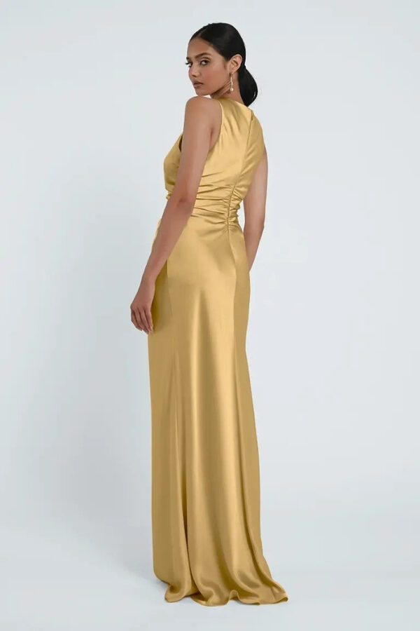 Grant Daffodil Yellow Bridesmaid Dress by Jenny Yoo Australia Back Halter Yellow Bridesmaid Dresses by Jenny Yoo