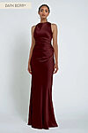 Halter Dark Berry Bridesmaid Dresses by Jenny Yoo Australia