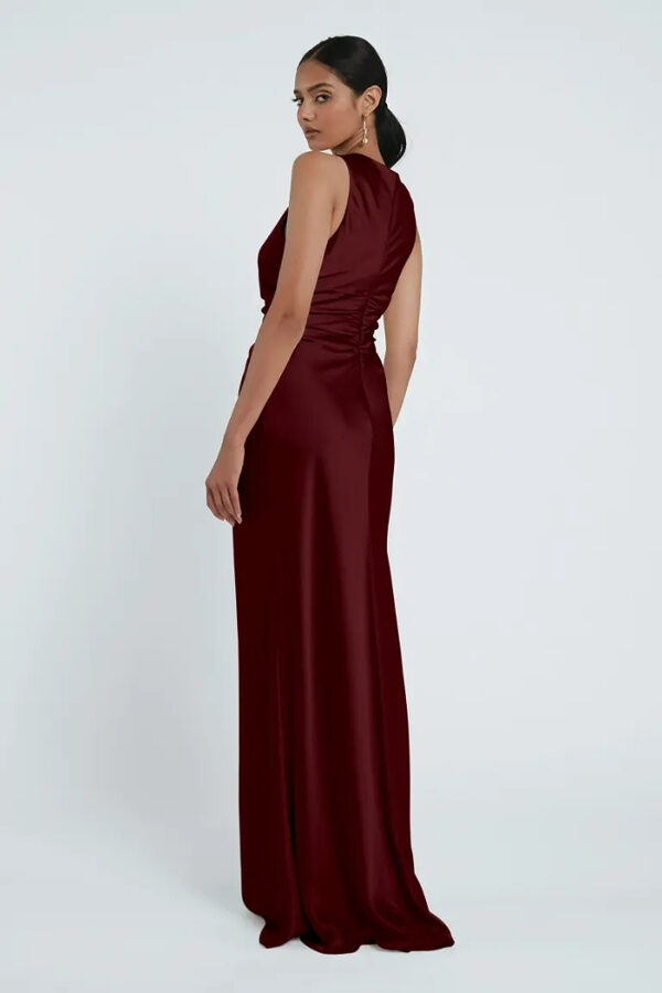 Grant Dark Berry Bridesmaid Dress by Jenny Yoo Australia Back Halter Dark Berry Bridesmaid Dresses by Jenny Yoo Australia