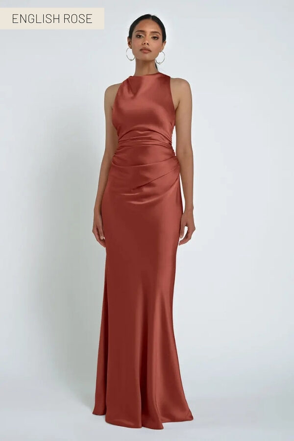 Grant English Rose Bridesmaid Dress by Jenny Yoo Australia Halter English Rose Bridesmaid Dresses by Jenny Yoo Australia