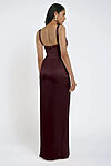 Mahogany Satin Bridesmaid Dresses by Jenny Yoo