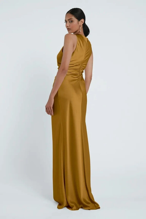 Grant Marigold Bridesmaid Dress by Jenny Yoo Australia Back Halter Marigold Bridesmaid Dresses by Jenny Yoo