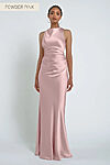 Halter Powder Pink Bridesmaid Dresses by Jenny Yoo Australia