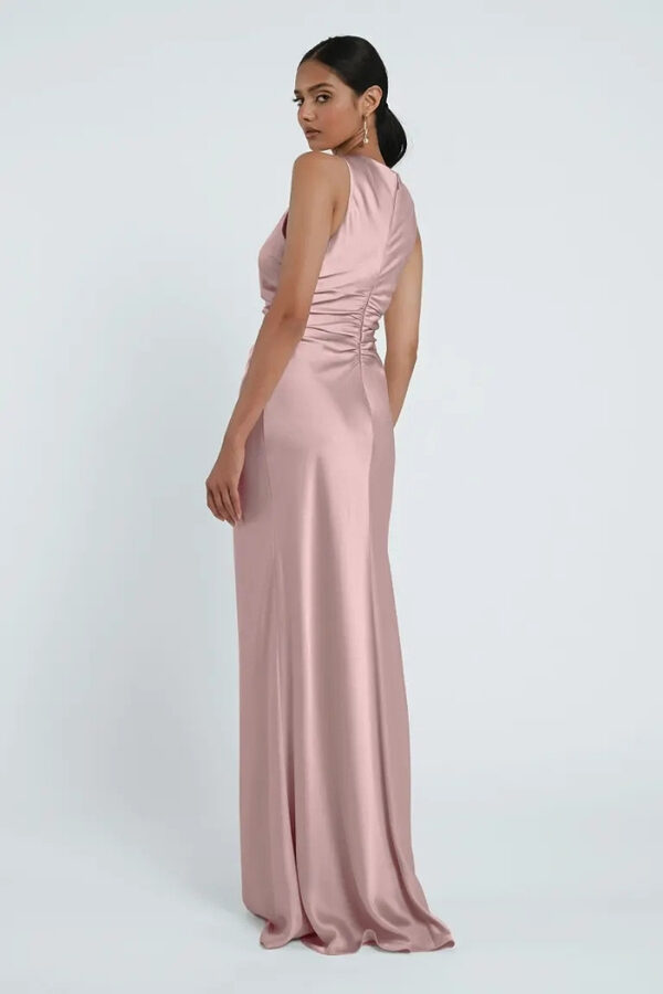 Grant Powder Pink Bridesmaid Dress by Jenny Yoo Australia Back Halter Powder Pink Bridesmaid Dresses by Jenny Yoo Australia