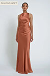 Halter Sunset Orange Bridesmaid Dresses by Jenny Yoo Australia