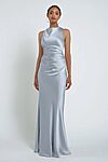 Halter Whisper Blue Bridesmaid Dresses by Jenny Yoo