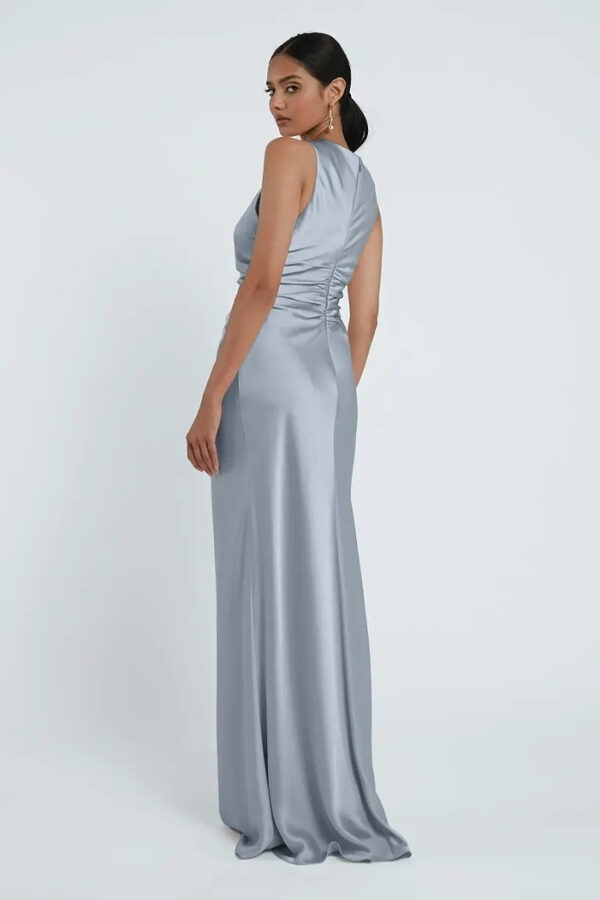 Grant Whisper Blue Bridesmaid Dress by Jenny Yoo Australia Back Halter Whisper Blue Bridesmaid Dresses by Jenny Yoo