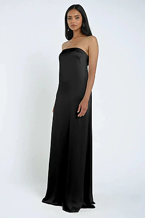 black satin bridesmaid dresses australia BRYLEE main image 0