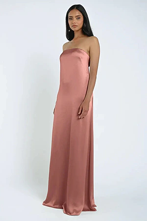 James Wild Rose Satin Bridesmaid Dress by Jenny Yoo