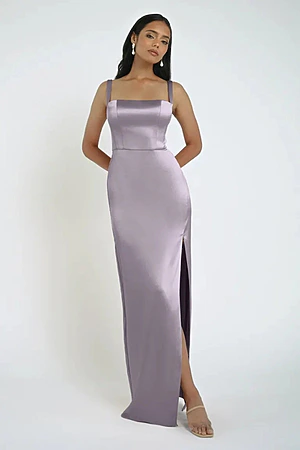 Lowe Lilac Satin Bridesmaid Dress by Jenny Yoo