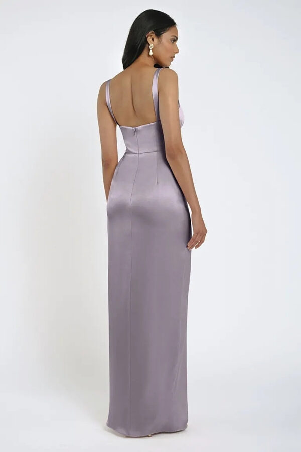Lowe Lilac Bridesmaid Dress by Jenny Yoo Australia Back Lilac Satin Bridesmaid Dresses by Jenny Yoo