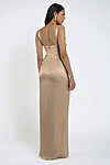 Pale Gold Satin Bridesmaid Dresses by Jenny Yoo