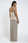 Platinum Satin Bridesmaid Dresses by Jenny Yoo