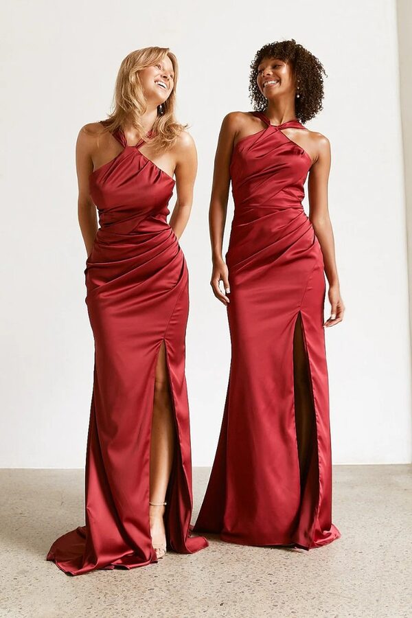 Osiria Wine Bridesmaid Dress by Tania Olsen Campaign Wine Bridesmaid Dresses by Tania Olsen Brisbane Australia