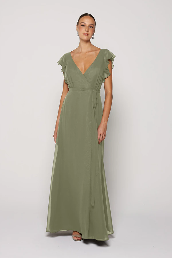Alisson Agave Green Bridesmaid Dress by Tania Olsen