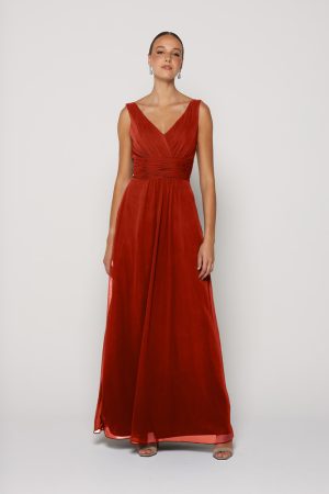 Rust Bridesmaid Dress Australia by Tania Olsen