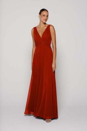 Rust Bridesmaid Dress Australia by Tania Olsen