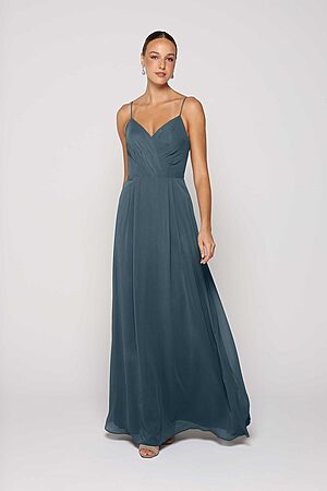 Steel Blue Bridesmaid Dress Australia by Tania Olsen