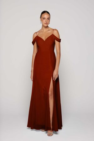 Terracotta Bridesmaid Dress Australia by Tania Olsen