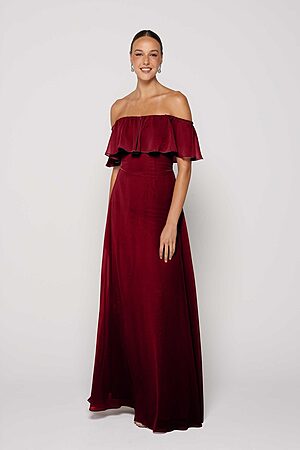 Burgundy Bridesmaid Dress Australia by Tania Olsen
