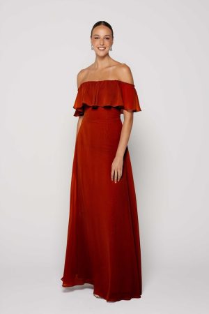 Rust Bridesmaid Dress Australia by Tania Olsen