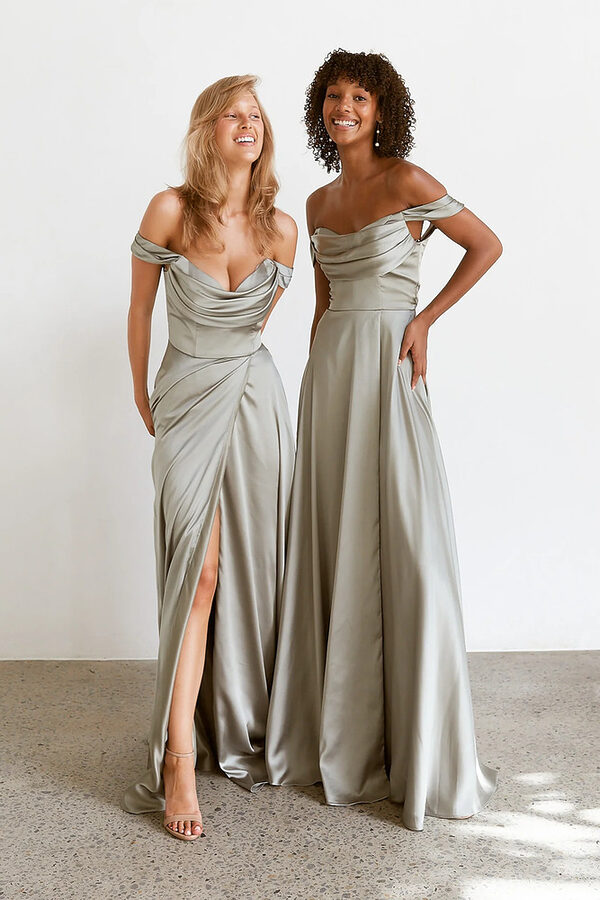Morel Sage Bridesmaid Dress by Tania Olsen-2 Sage Bridesmaid Dresses by Tania Olsen Australia