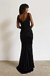 Nemesia Black Bridesmaid Dress by Tania Olsen - Nigella Black Bridesmaid Dress by Tania Olsen Back