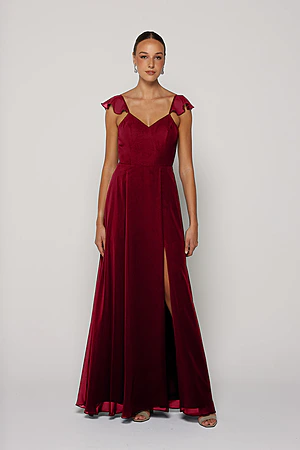 Payton Burgundy Bridesmaid Dress by Tania Olsen