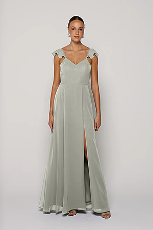 grey bridesmaid dresses australia YELLOW FLOWERS MARILYN DRESS – Gela Wesh main image 1