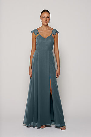 Steel Blue Bridesmaid Dress Australia by Tania Olsen