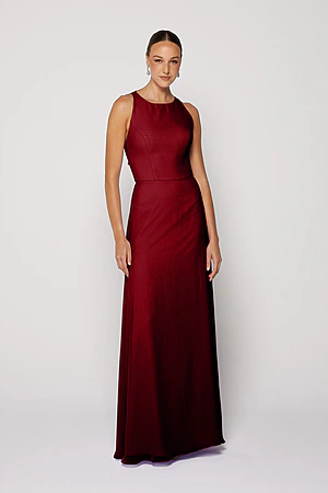 Harper Burgundy Bridesmaid Dress by Tania Olsen