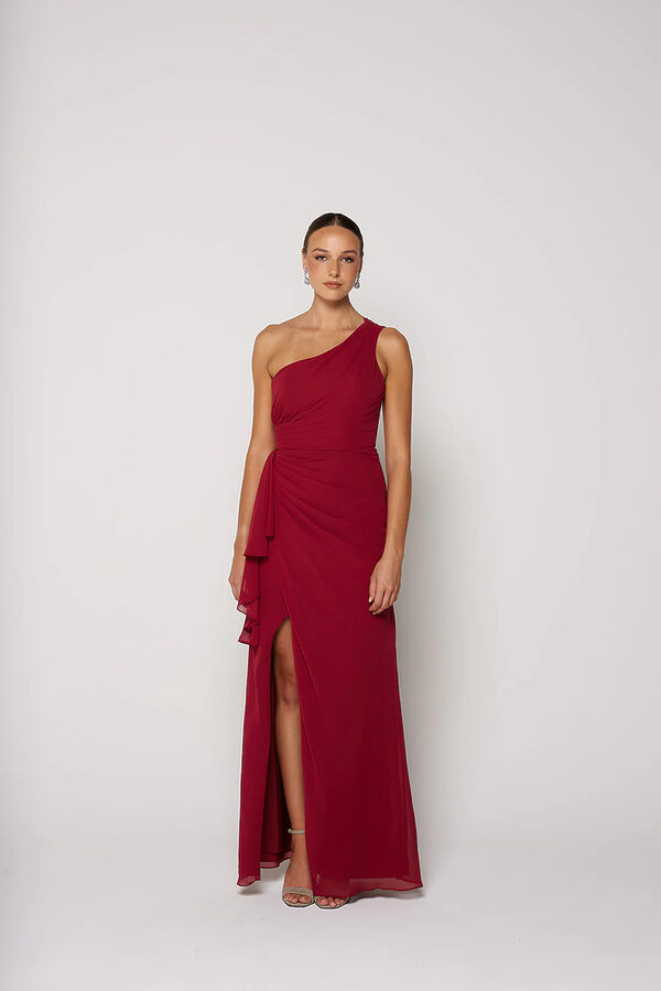 Prosecco Bridesmaid Dress TOBM14_BURGUNDY-2 Burgundy Bridesmaid Dress Australia by Tania Olsen