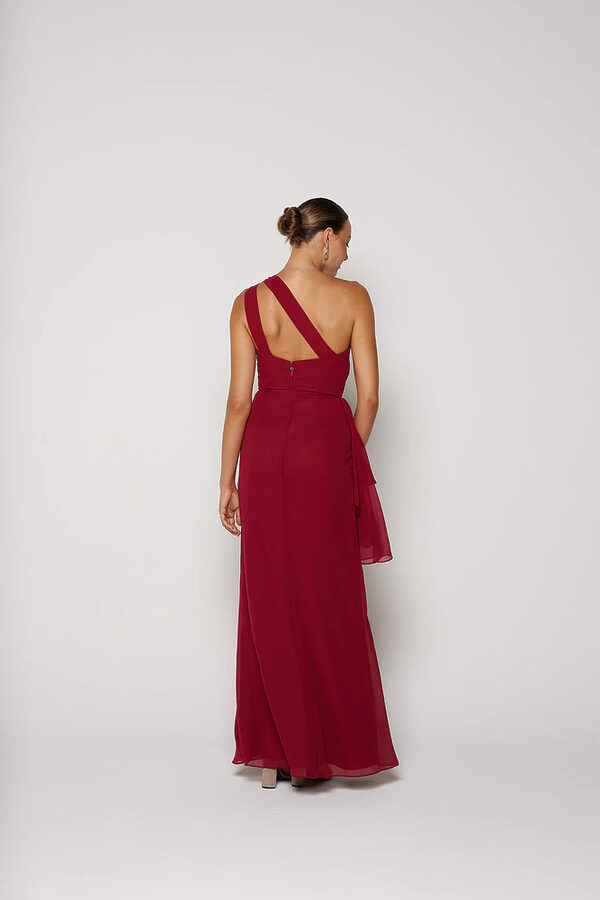Prosecco Bridesmaid Dress TOBM14_BURGUNDY-7 Burgundy Bridesmaid Dress Australia by Tania Olsen