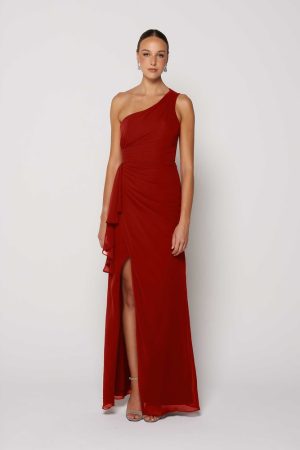 Rust Bridesmaid Dress Australia by Tania Olsen