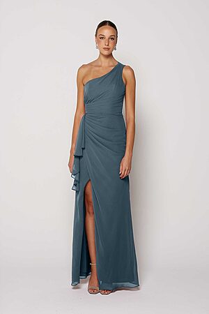 Steel Blue Bridesmaid Dress Australia by Tania Olsen